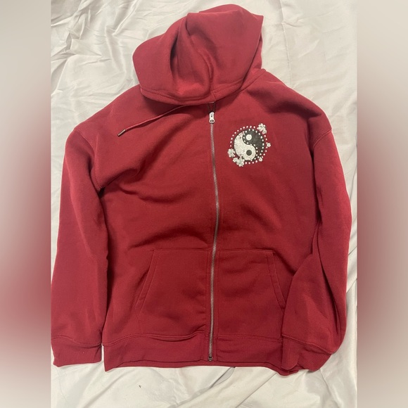 Red No Boundaries Hoodie - Picture 1 of 2
